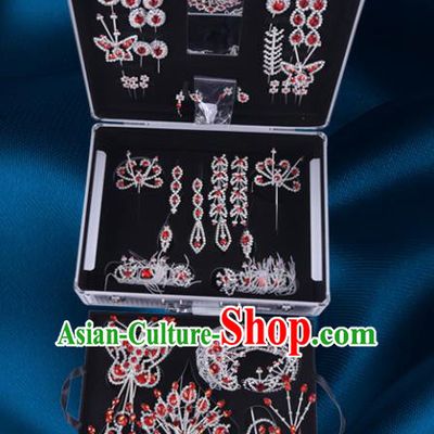 Chinese Traditional Peking Opera Princess Hair Accessories Ancient Fairy Phoenix Hairpins for Women