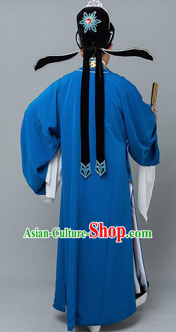 Traditional China Beijing Opera Costume Gifted Scholar Embroidered Robe and Hat Ancient Chinese Peking Opera Embroidery Clothing Traditional China Beijing Opera Costume Gifted Scholar Embroidered Robe and Hat Ancient Chinese Peking Opera Embroidery Clothing