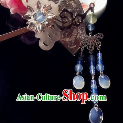 Chinese Handmade Ancient Jade Hair Clip Hair Accessories Hanfu Hairpins for Women