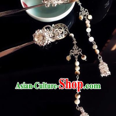 Chinese Handmade Ancient Tassel Palace Hair Clip Hair Accessories Hanfu Hairpins for Women