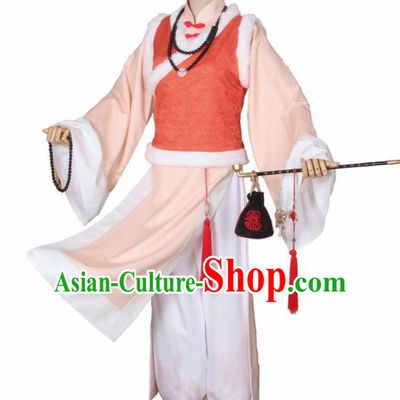 Traditional Chinese Ancient Qing Dynasty Waiter Costumes for Men