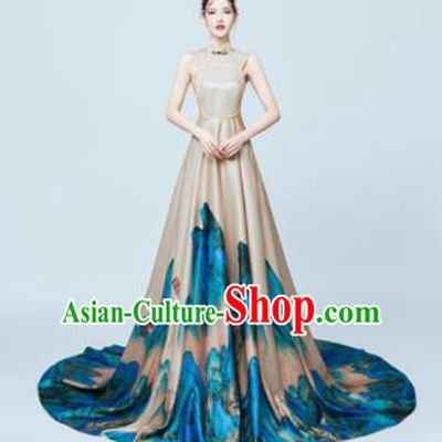 Chinese Classical Catwalks Costumes Traditional Full Dress for Women
