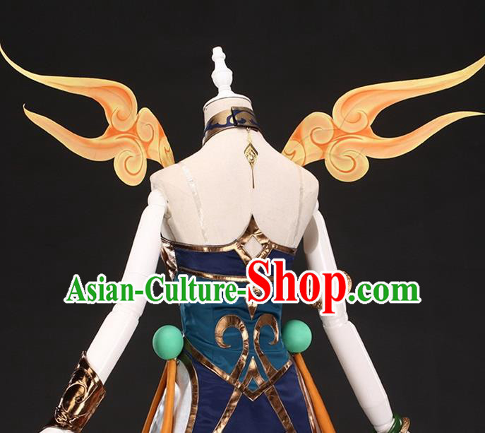 Top Grade Asian Cosplay Costumes Cartoon Characters Clothing Kimono Chinese Swordsman Hanfu Dress