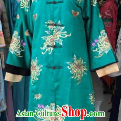 Chinese Traditional Qing Dynasty Imperial Consort Costumes Ancient Palace Lady Embroidered Dress and Headpiece for Women