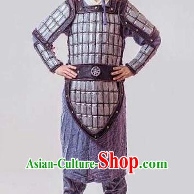 Chinese Traditional Cosplay Warrior Costumes Ancient General Swordsman Body Armour for Men