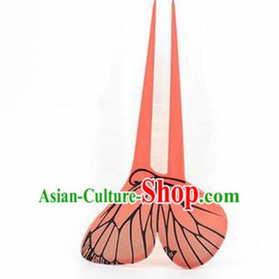 Japanese Traditional Courtesan Orange Hair Comb Hairpins Ancient Geisha Kimono Hair Accessories for Women