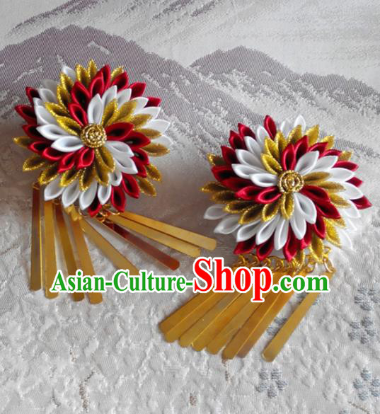 Japanese Traditional Geisha Courtesan Furisode Kimono Ancient Yukata Hair Accessories Hairpins for Women Japanese Traditional Geisha Courtesan Furisode Kimono Ancient Yukata Hair Accessories Hairpins for Women