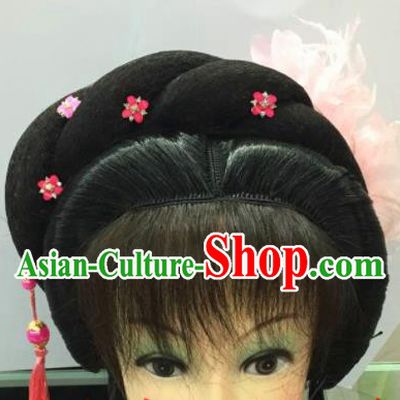 Chinese Traditional Ancient Beijing Opera Peri Wig Sheath and Hairpins Hair Accessories for Women