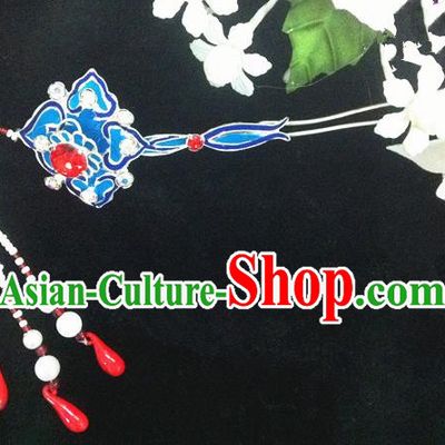 Chinese Traditional Ancient Beijing Opera Tassel Hairpins Hair Accessories for Women