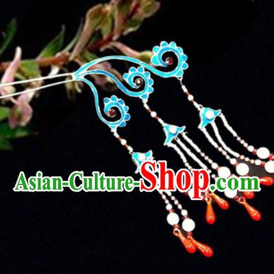 Chinese Traditional Ancient Tassel Hairpins Beijing Opera Hair Accessories for Women