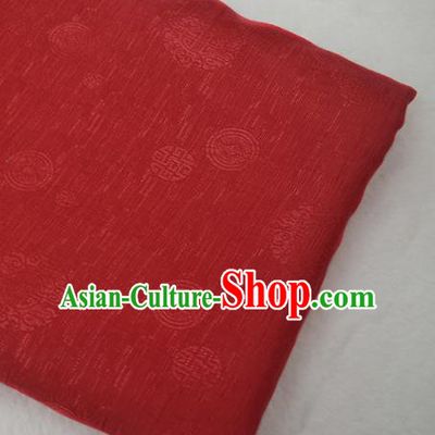 Chinese Royal Red Brocade Palace Traditional Pattern Design Silk Fabric Chinese Fabric Asian Material