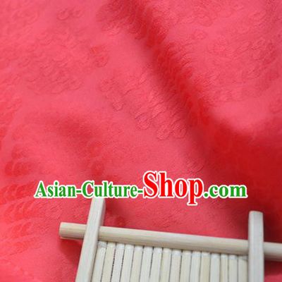Chinese Royal Red Brocade Palace Pattern Traditional Silk Fabric Chinese Fabric Asian Material