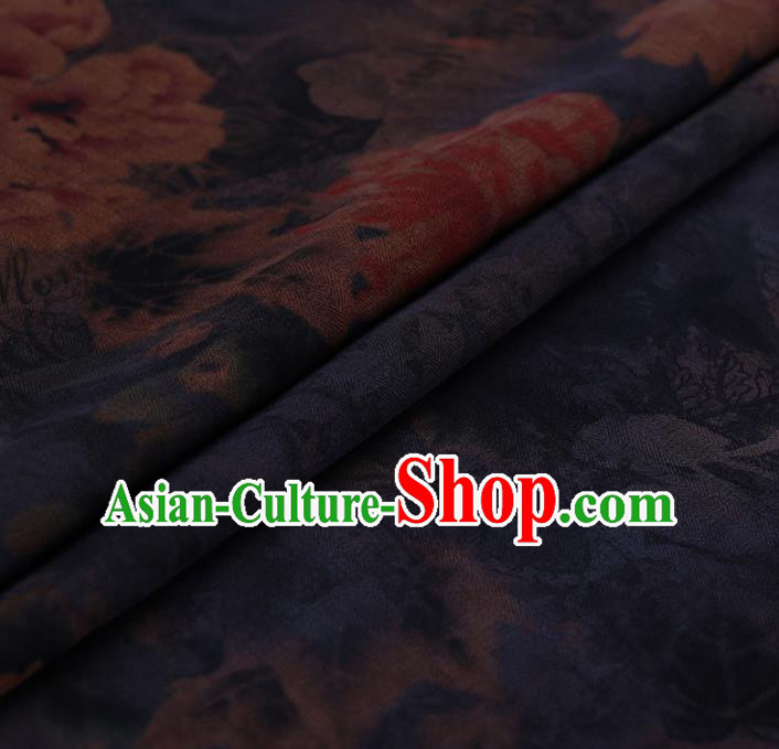 Chinese Traditional Silk Fabric Brocade Embroidered Fabric Dress Material Gambiered Canton Gauze