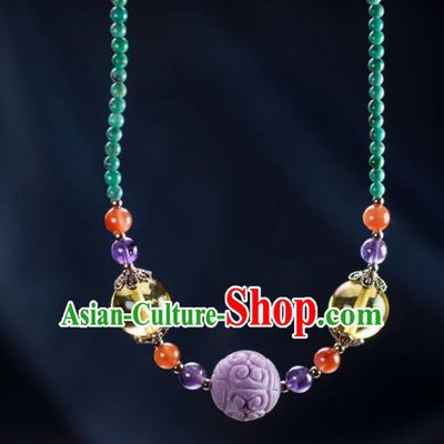 Chinese Traditional Jewelry Accessories Necklet Ancient Hanfu Necklace for Women