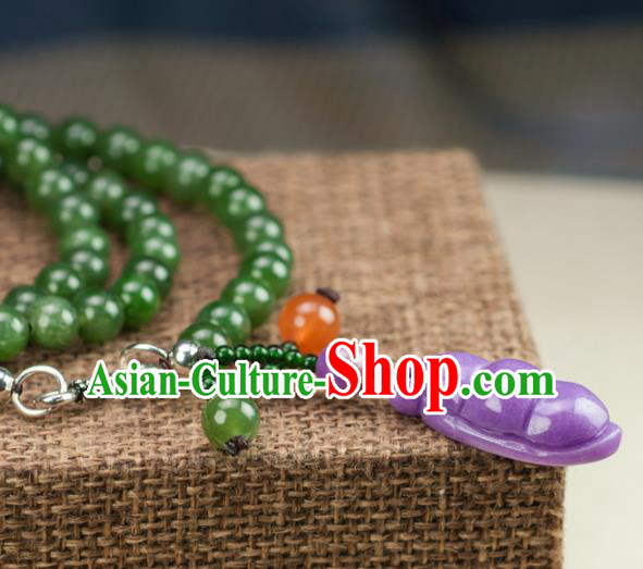 Chinese Ancient Jewelry Accessories Jade Hairpins Headwear Headdress Hanfu Necklace Earrings for Women