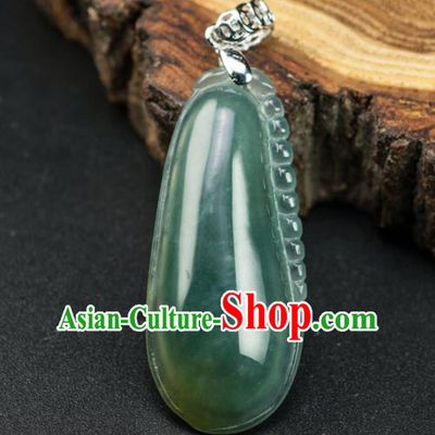 Chinese Traditional Jewelry Accessories Ancient Jade Necklace Jadeite Pendant