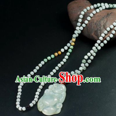Chinese Traditional Jewelry Accessories Carving Jade Artware Handmade Pendant