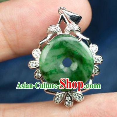 Chinese Traditional Jewelry Accessories Necklace Ancient Hanfu Jadeite Necklet for Women