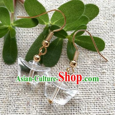 Chinese Traditional Crystal Jewelry Accessories Ancient Hanfu Earrings for Women