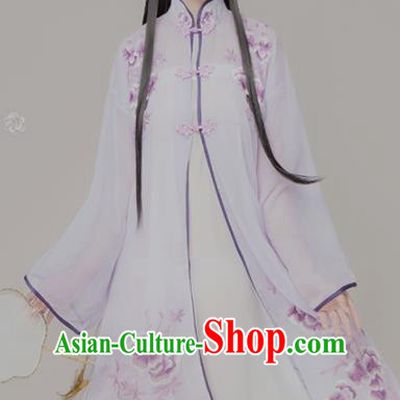 Chinese Ancient Peri Hanfu Dress Traditional Beijing Opera Diva Embroidered Costumes for Women