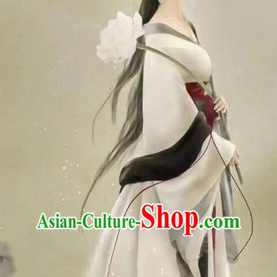 Chinese Ancient Peri Goddess Hanfu Dress Traditional Tang Dynasty Imperial Concubine Embroidered Costumes for Women