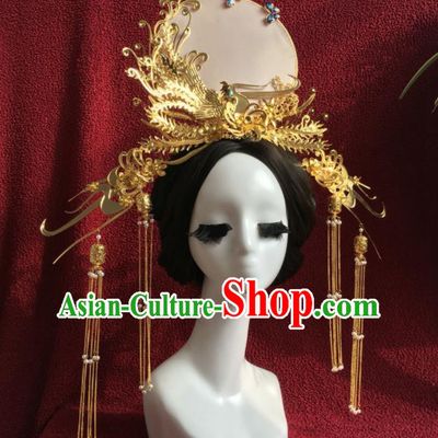 Chinese Traditional Palace Phoenix Coronet Ancient Bride Wedding Hair Accessories Hairpins for Women