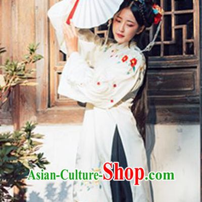 Chinese Ming Dynasty Nobility Lady Hanfu Dress Traditional Ancient Princess Embroidered Costumes for Women