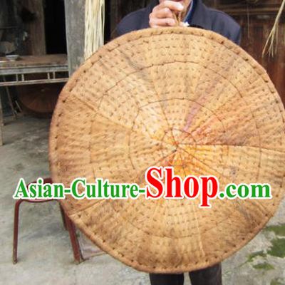 Chinese Traditional Handmade Futon Craft Straw Braid Cattail Hassock Rush Cushion