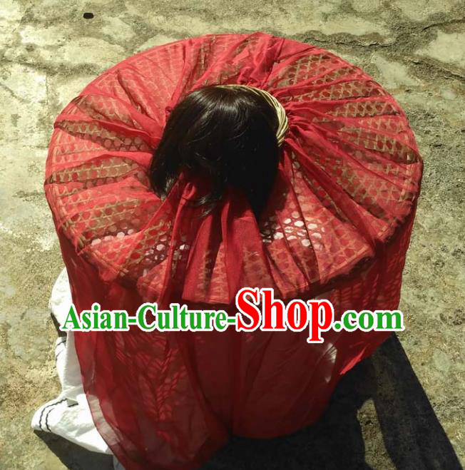 Chinese Traditional Handmade Craft Straw Braid Handicraft Bamboo Hat Chinese Traditional Handmade Craft Straw Braid Handicraft Bamboo Hat