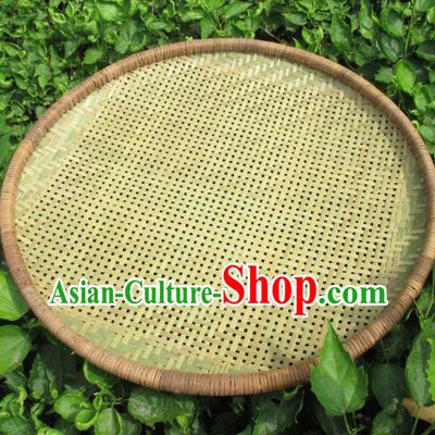 Chinese Traditional Handmade Straw Braid Craft Rattan Riddle Bamboo Dustpan