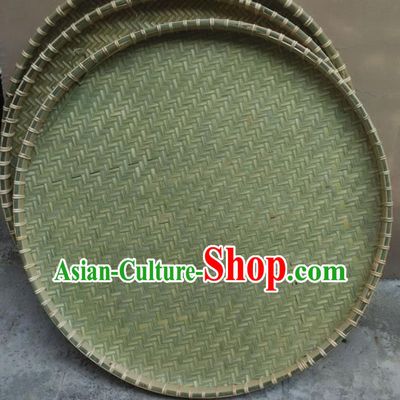 Chinese Traditional Handmade Bamboo Braid Craft Rattan Riddle Dustpan