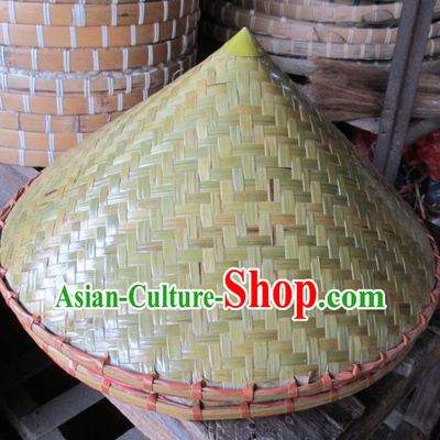 Chinese Traditional Handmade Craft Asian Bamboo Hat Bamboo Split Hat