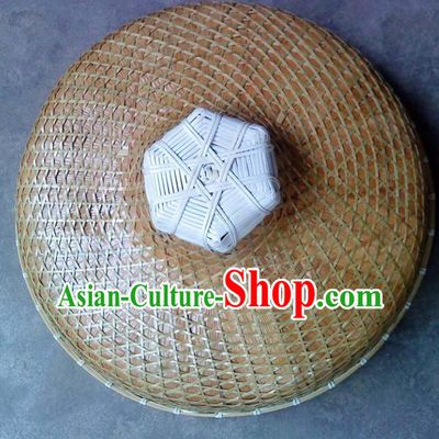 Chinese Traditional Handmade Craft Asian Bamboo Hat Straw Hat