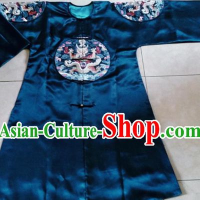 Chinese Traditional Palace Dresses Ancient Qing Dynasty Queen Embroidered Costumes for Women