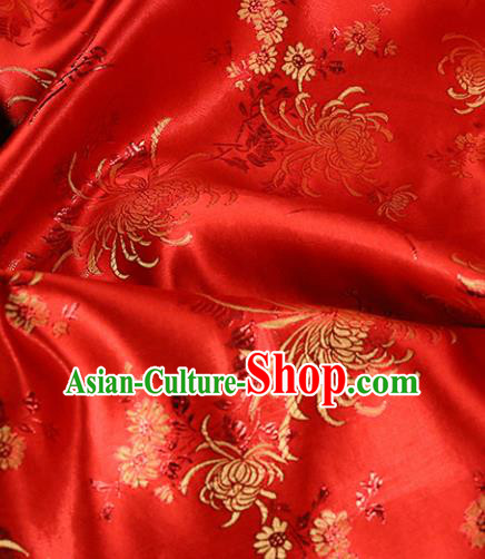 Chinese Traditional Flower Silk Fabric Brocade Embroidered Fabric Dress Material Chinese Traditional Flower Silk Fabric Brocade Embroidered Fabric Dress Material
