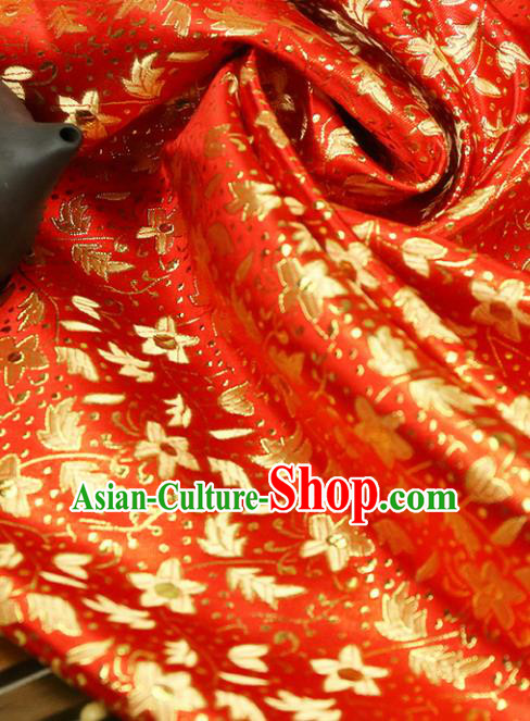 Chinese Traditional Flower Silk Fabric Brocade Embroidered Fabric Dress Material Chinese Traditional Flower Silk Fabric Brocade Embroidered Fabric Dress Material