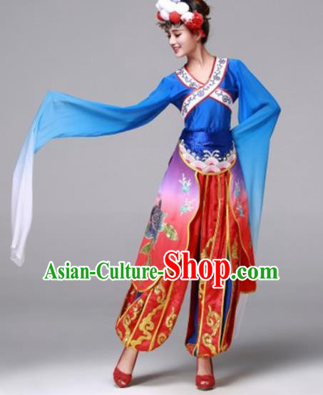 Traditional Chinese Fan Dance Folk Dance Costume Classical Yangko Dance Classical Dance Dress