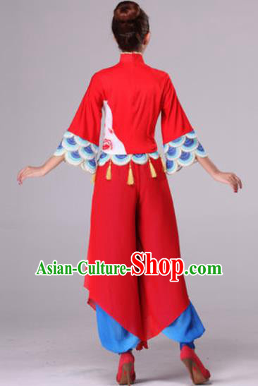 Traditional Chinese Fan Dance Folk Dance Costume Classical Yangko Dance Classical Dance Dress Traditional Chinese Fan Dance Folk Dance Costume Classical Yangko Dance Classical Dance Dress
