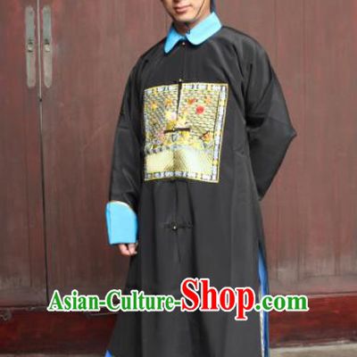 Chinese Traditional Ancient Qing Dynasty Court Minister Embroidered Costume for Men