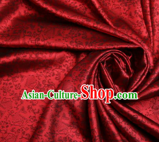 Chinese Traditional Flower Silk Fabric Brocade Embroidered Fabric Dress Material Chinese Traditional Flower Silk Fabric Brocade Embroidered Fabric Dress Material