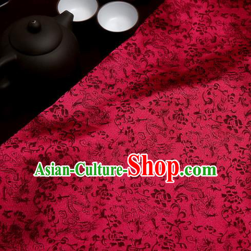 Chinese Traditional Flower Silk Fabric Brocade Embroidered Fabric Dress Material Chinese Traditional Flower Silk Fabric Brocade Embroidered Fabric Dress Material