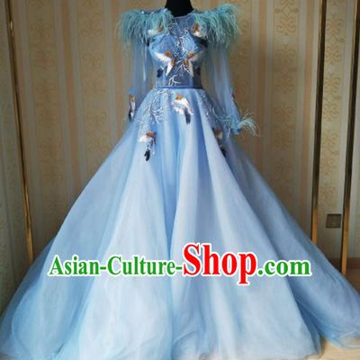 Top Grade Modern Dance Full Dress Stage Performance Princess Costume for Women