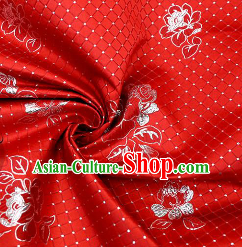 Chinese Traditional Flower Silk Fabric Brocade Embroidered Fabric Dress Material Chinese Traditional Flower Silk Fabric Brocade Embroidered Fabric Dress Material