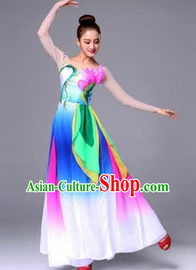Traditional Chinese Fan Dance Folk Dance Costume Classical Yangko Dance Classical Dance Dress Traditional Chinese Fan Dance Folk Dance Costume Classical Yangko Dance Classical Dance Dress