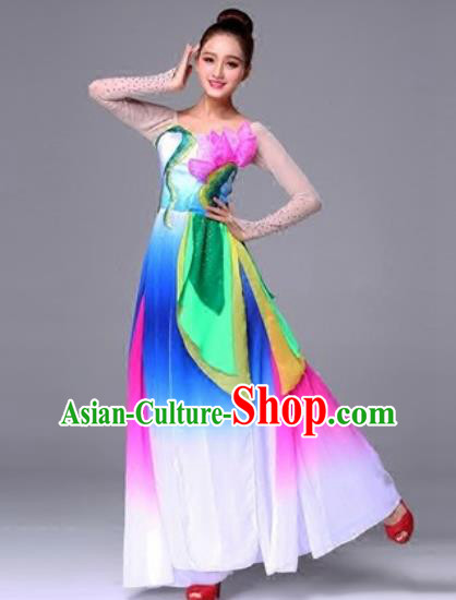 Traditional Chinese Fan Dance Folk Dance Costume Classical Yangko Dance Classical Dance Dress Traditional Chinese Fan Dance Folk Dance Costume Classical Yangko Dance Classical Dance Dress