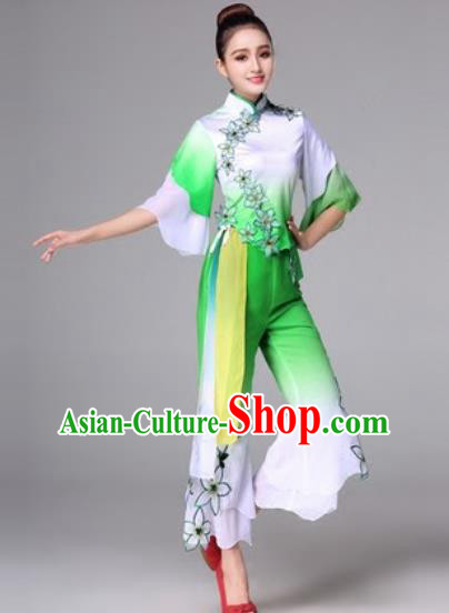 Traditional Chinese Fan Dance Folk Dance Costume Classical Yangko Dance Classical Dance Dress Traditional Chinese Fan Dance Folk Dance Costume Classical Yangko Dance Classical Dance Dress