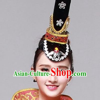 Chinese Traditional Folk Dance Hair Accessories Classical Dance Headwear for Women