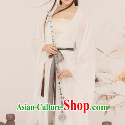 Chinese Ancient Swordswoman Hanfu Dress Traditional Drama Peri Costumes for Women