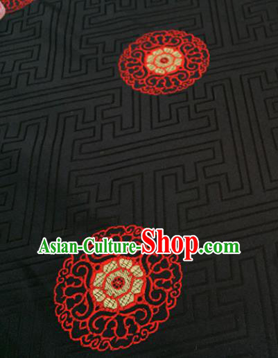 Chinese Traditional Flower Silk Fabric Brocade Embroidered Fabric Dress Material Chinese Traditional Flower Silk Fabric Brocade Embroidered Fabric Dress Material