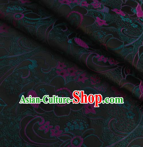Chinese Traditional Flower Silk Fabric Brocade Embroidered Fabric Dress Material Chinese Traditional Flower Silk Fabric Brocade Embroidered Fabric Dress Material